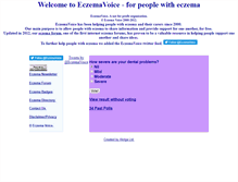 Tablet Screenshot of eczemavoice.com